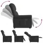 Sillón reclinable vertical de cuero sintético negro brillante by , Armchairs - Ref: Foro24-3303418, Price: 292,22 €, Discount: %