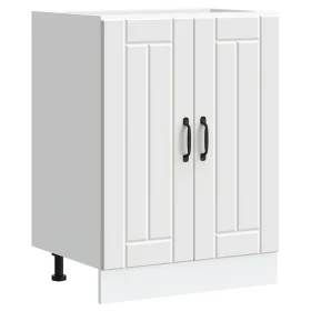 Mueble bajo fregadero Lucca madera contrachapada blanca von , Küchenschränke - Ref: Foro24-853677, Preis: 74,55 €, Rabatt: %