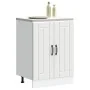 Mueble bajo fregadero Lucca madera contrachapada blanca de , Armarios de cocina - Ref: Foro24-853677, Precio: 74,55 €, Descue...