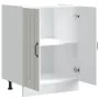 Mueble bajo fregadero Lucca madera contrachapada blanca de , Armarios de cocina - Ref: Foro24-853677, Precio: 74,55 €, Descue...