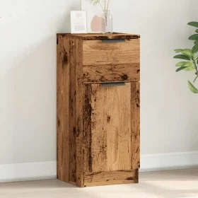 Aparador madera de ingeniería madera envejecida 30x30x70 cm by , Sideboards - Ref: Foro24-856951, Price: 55,43 €, Discount: %
