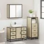 Set de muebles de baño 3 pzas madera contrachapada roble Sonoma by , Bathroom furniture - Ref: Foro24-3301021, Price: 264,51 ...