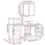 Set de muebles de baño 3 pzas madera contrachapada roble Sonoma by , Bathroom furniture - Ref: Foro24-3301021, Price: 264,51 ...