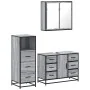 Set de muebles de baño 3 pzas madera contrachapada gris sonoma von , Badezimmermöbel - Ref: Foro24-3301023, Preis: 293,21 €, ...
