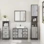 Set de muebles de baño 3 pzas madera contrachapada gris sonoma von , Badezimmermöbel - Ref: Foro24-3301023, Preis: 293,21 €, ...