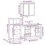 Set de muebles de baño 3 pzas madera contrachapada gris sonoma von , Badezimmermöbel - Ref: Foro24-3301023, Preis: 293,21 €, ...