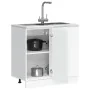 Mueble bajo fregadero Lucca madera contrachapada blanca von , Küchenschränke - Ref: Foro24-854308, Preis: 85,27 €, Rabatt: %