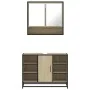 Set de muebles de baño 2 pzas madera contrachapada roble Sonoma by , Bathroom furniture - Ref: Foro24-3300941, Price: 152,07 ...