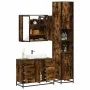 Set de muebles baño 3 pzas madera contrachapada roble ahumado von , Badezimmermöbel - Ref: Foro24-3301082, Preis: 332,24 €, R...