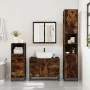 Set de muebles baño 3 pzas madera contrachapada roble ahumado von , Badezimmermöbel - Ref: Foro24-3301082, Preis: 332,24 €, R...
