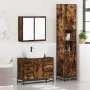 Set de muebles baño 3 pzas madera contrachapada roble ahumado von , Badezimmermöbel - Ref: Foro24-3301082, Preis: 332,24 €, R...