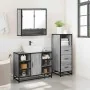 Set de muebles de baño 3 pzas madera contrachapada gris sonoma by , Bathroom furniture - Ref: Foro24-3301063, Price: 240,04 €...