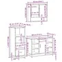 Set de muebles de baño 3 pzas madera contrachapada gris sonoma by , Bathroom furniture - Ref: Foro24-3301063, Price: 240,04 €...