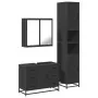 Juego de muebles de baño 3 pzas madera contrachapada negro by , Bathroom furniture - Ref: Foro24-3301080, Price: 343,42 €, Di...