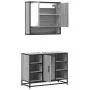 Set de muebles de baño 2 pzas madera contrachapada gris sonoma by , Bathroom furniture - Ref: Foro24-3300943, Price: 151,77 €...