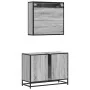 Set de muebles de baño 2 pzas madera contrachapada gris sonoma by , Bathroom furniture - Ref: Foro24-3300943, Price: 151,77 €...