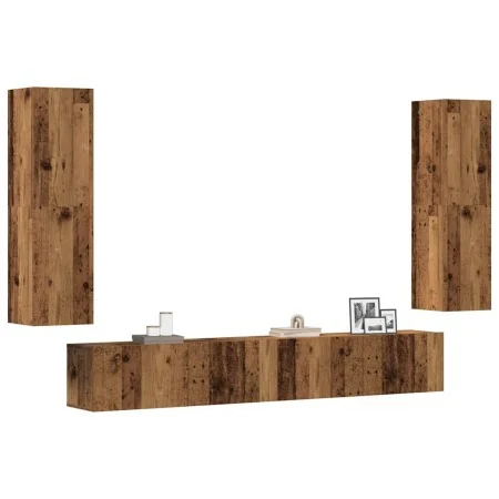 Muebles de TV de pared 4 uds madera vieja madera de ingeniería von , TV-Möbel - Ref: Foro24-3328973, Preis: 228,75 €, Rabatt: %