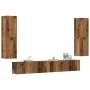 Muebles de TV de pared 4 uds madera vieja madera de ingeniería von , TV-Möbel - Ref: Foro24-3328973, Preis: 228,75 €, Rabatt: %