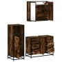Set de muebles baño 3 pzas madera contrachapada roble ahumado by , Bathroom furniture - Ref: Foro24-3300962, Price: 264,58 €,...
