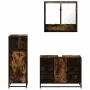 Set de muebles baño 3 pzas madera contrachapada roble ahumado by , Bathroom furniture - Ref: Foro24-3301002, Price: 215,10 €,...
