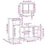 Set de muebles baño 3 pzas madera contrachapada roble ahumado by , Bathroom furniture - Ref: Foro24-3301002, Price: 215,10 €,...