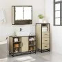 Set de muebles de baño 3 pzas madera contrachapada roble Sonoma by , Bathroom furniture - Ref: Foro24-3301061, Price: 221,56 ...