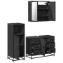 Juego de muebles de baño 3 pzas madera contrachapada negro by , Bathroom furniture - Ref: Foro24-3300960, Price: 268,63 €, Di...