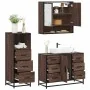 Set de muebles baño 3 pzas madera contrachapada roble marrón by , Bathroom furniture - Ref: Foro24-3301054, Price: 279,00 €, ...