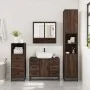 Set de muebles baño 3 pzas madera contrachapada roble marrón by , Bathroom furniture - Ref: Foro24-3301054, Price: 279,00 €, ...