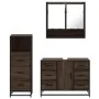 Set de muebles baño 3 pzas madera contrachapada roble marrón by , Bathroom furniture - Ref: Foro24-3301054, Price: 279,00 €, ...