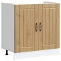 Mueble bajo para fregadero Lucca madera artesanal de roble by , Kitchen cabinets - Ref: Foro24-853696, Price: 84,12 €, Discou...