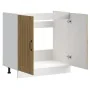 Mueble bajo para fregadero Lucca madera artesanal de roble by , Kitchen cabinets - Ref: Foro24-853696, Price: 84,12 €, Discou...