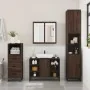 Set de muebles baño 3 pzas madera contrachapada roble marrón von , Badezimmermöbel - Ref: Foro24-3301094, Preis: 264,22 €, Ra...