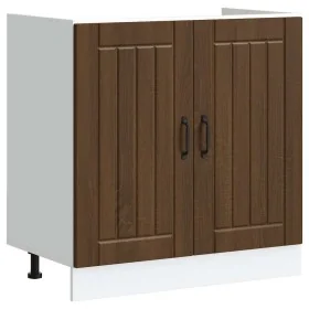 Panel para lavavajillas Lucca madera contrachapada roble marrón de , Armarios de cocina - Ref: Foro24-853694, Precio: 78,76 €...