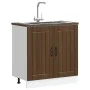 Panel para lavavajillas Lucca madera contrachapada roble marrón de , Armarios de cocina - Ref: Foro24-853694, Precio: 78,76 €...