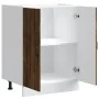 Mueble bajo fregadero Lucca madera contrachapada roble ahumado de , Armarios de cocina - Ref: Foro24-853682, Precio: 85,90 €,...