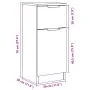 Aparador madera de ingeniería roble artisian 30x30x70 cm von , Sideboards - Ref: Foro24-856953, Preis: 56,27 €, Rabatt: %