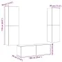 Muebles de TV de pared 3 uds madera vieja madera de ingeniería by , TV Furniture - Ref: Foro24-3328965, Price: 173,85 €, Disc...