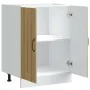 Mueble bajo fregadero Lucca madera contrachapada roble sonoma de , Armarios de cocina - Ref: Foro24-853680, Precio: 79,93 €, ...