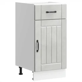 Mueble bajo de cocina Lucca madera contrachapada gris cemento by , Kitchen cabinets - Ref: Foro24-853711, Price: 76,33 €, Dis...