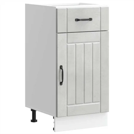 Mueble bajo de cocina Lucca madera contrachapada gris cemento by , Kitchen cabinets - Ref: Foro24-853711, Price: 76,33 €, Dis...