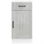 Mueble bajo de cocina Lucca madera contrachapada gris cemento by , Kitchen cabinets - Ref: Foro24-853711, Price: 76,33 €, Dis...