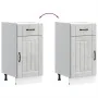 Mueble bajo de cocina Lucca madera contrachapada gris cemento by , Kitchen cabinets - Ref: Foro24-853711, Price: 76,33 €, Dis...