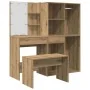 Juego de tocador con LED madera artesanal de roble von , Schlafzimmermöbel-Sets - Ref: Foro24-3329182, Preis: 264,46 €, Rabat...