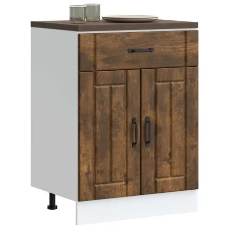 Mueble bajo de cocina Lucca roble ahumado by , Kitchen cabinets - Ref: Foro24-853732, Price: 89,31 €, Discount: %