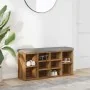 Banco zapatero madera de ingeniería roble artesanal 102x32x50cm von , Bänke für Hallen und Lager - Ref: Foro24-857626, Preis:...