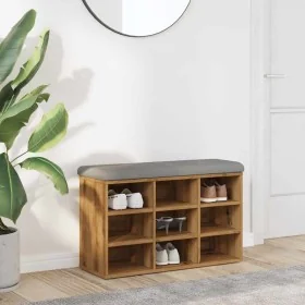 Banco zapatero madera de ingeniería roble artisan 82x32x50 cm von , Bänke für Hallen und Lager - Ref: Foro24-857624, Preis: 8...