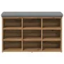Banco zapatero madera de ingeniería roble artisan 82x32x50 cm by , Benches for halls and storage - Ref: Foro24-857624, Price:...