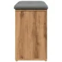 Banco zapatero madera de ingeniería roble artisan 82x32x50 cm by , Benches for halls and storage - Ref: Foro24-857624, Price:...