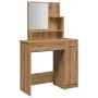 Tocador con espejo roble artisan 86,5x35x136 cm de , Tocadores para dormitorios - Ref: Foro24-857010, Precio: 96,44 €, Descue...